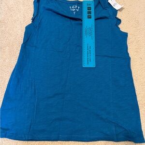 LOFT Teal Sleeveless Blouse